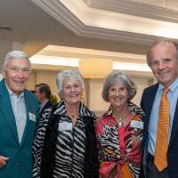 Norman and Anita Christopher posing for photo with Mike and Judy Reed